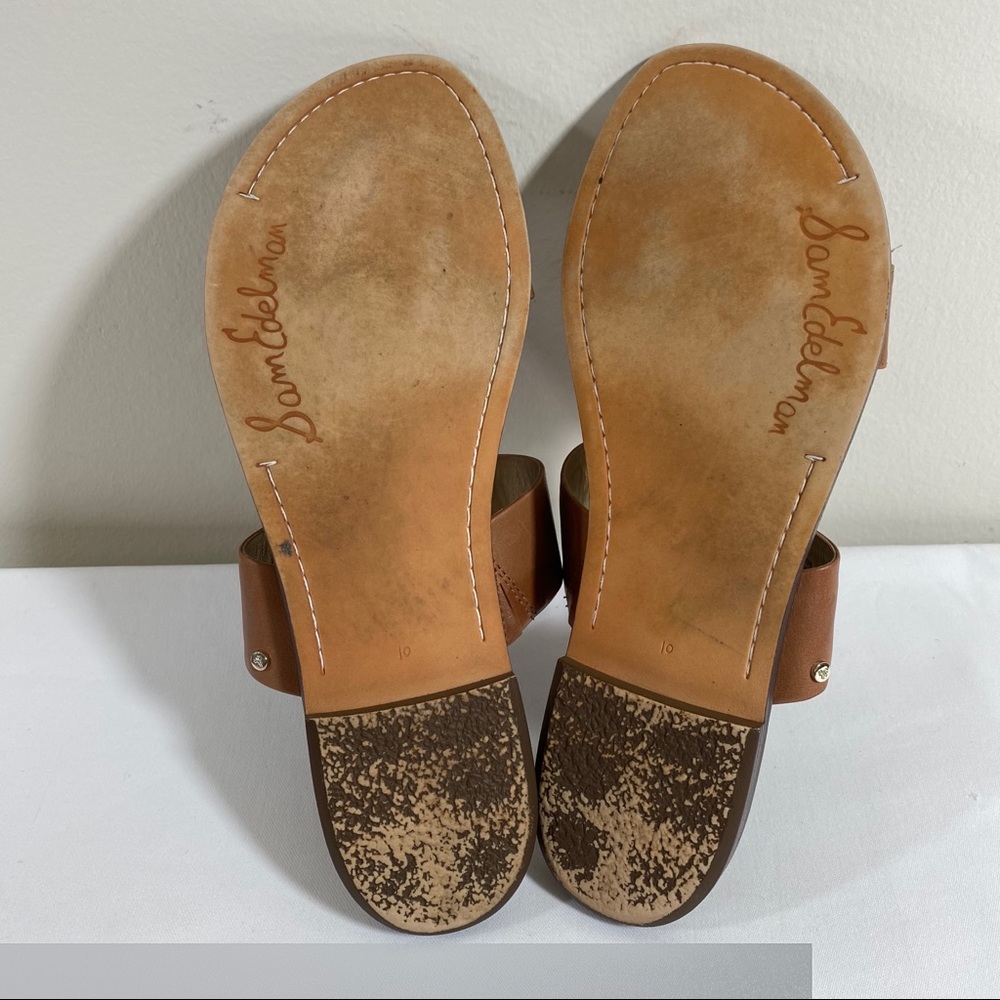 Sam Edelman Kira Leather Slip On Thong Sandals 10 - Picture 6 of 6